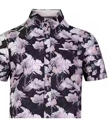 Beach Shirt Men Shor...