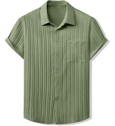 Men's Casual Button ...