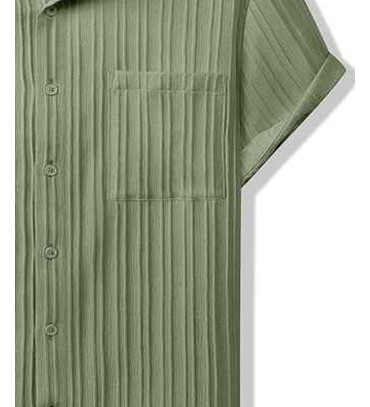 Men's Casual Button ...